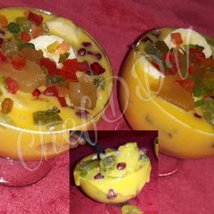A picture of White Chocolate Fruit Custard.