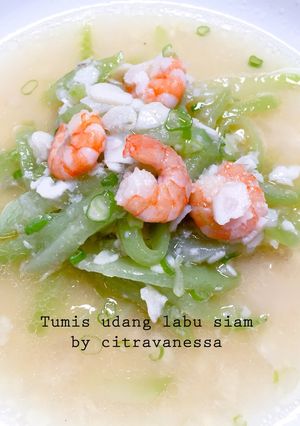 Foto resep Tumis udang labu siam versi balita
