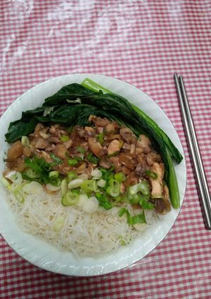 Foto resep Bihun ayam jamur