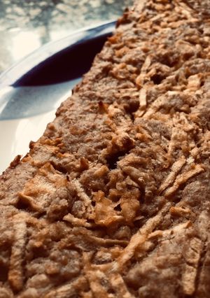 Una foto de Budín de manzanas, bananas, naranja y avena ❤️