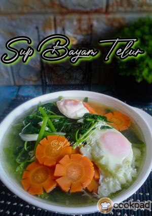 Gambar Sup Bayam Telur