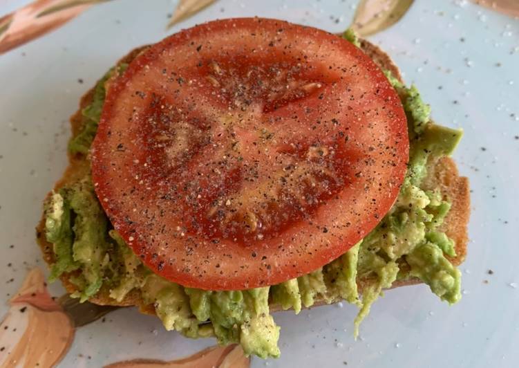 Recipe of Favorite Avocado Toast w/ Tomato