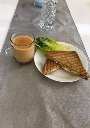 صورة لوصفة توست بالجبنه الرومي