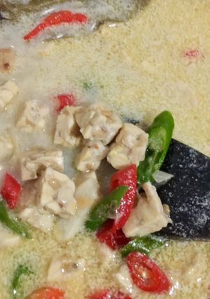 Foto resep Sayur Tempe lombok ijo bumbu iris