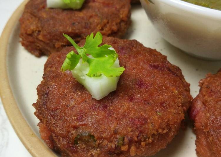 Chana And Beetroot Cutlet