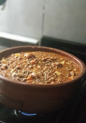 Una foto de Guiso de lentejas "hay muchas opciones" a mí me gusta este!