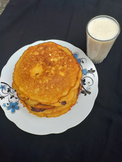 Akara pan cake ainihin hoton girkin