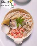 Bún thái hải sản cho bé