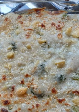 Una foto de Brócoli con Salsa blanca