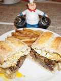 Sándwich de churrasco de lomo a lo pobre