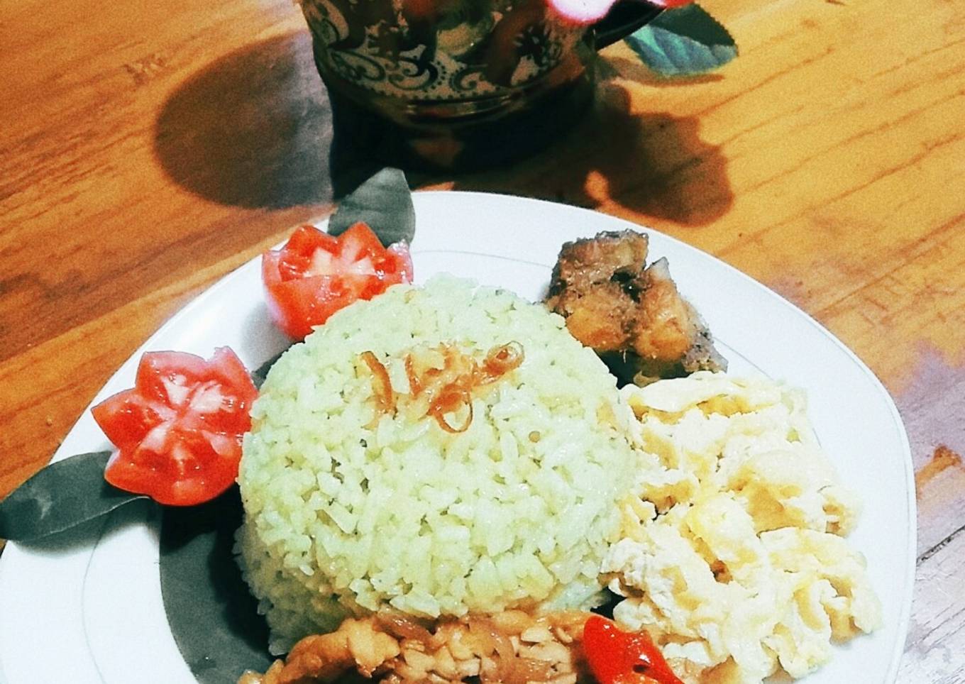 Nasi lemak hijau