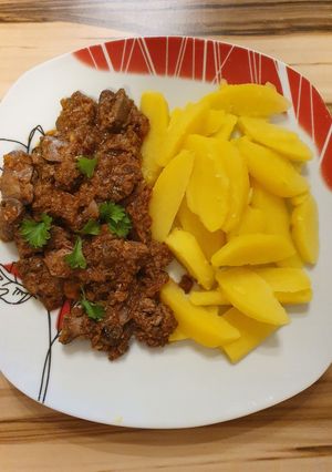 Csípős csirkemáj recept fotója