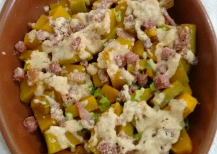 Cabotiá com farofa de bacon e calabresa - Tudogosreceitas