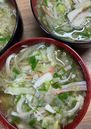 A picture of Noodles with Ginger and Napa Cabbage in Thickened Broth (Great with Udon or Somen).