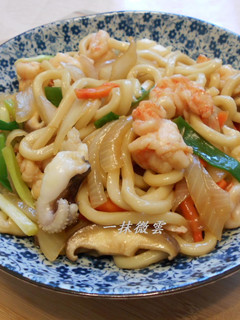 海鮮烏龍麵 的食譜成品照片