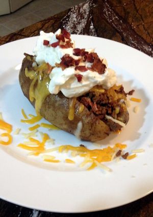 A picture of Dizzle's bake potato.