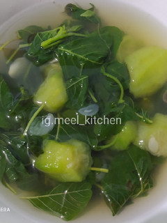 Foto resep Sayur bening bayam oyong
