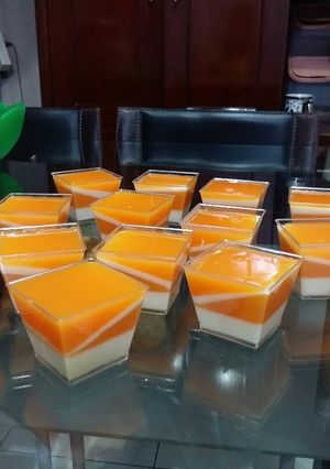 Foto resep Puding susu mangga