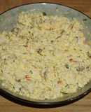 Pasta de huevo para untar en sándwiches