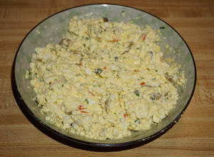 Una foto de Pasta de huevo para untar en sándwiches