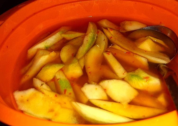 Resep Asinan mangga simple Anti Gagal