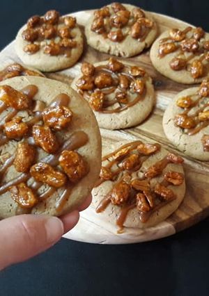 Une photo de Cookies praliné, carame