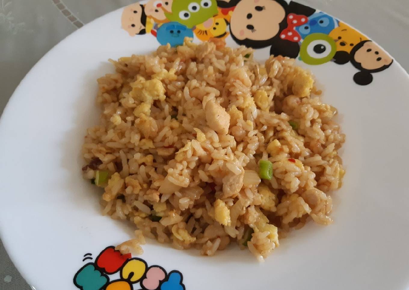 Nasi goreng ayam udang
