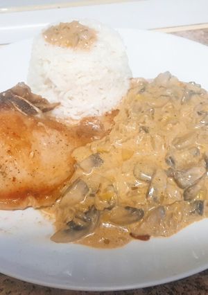 Foto principal de Salsa de champiñones con mejillones en escabeche