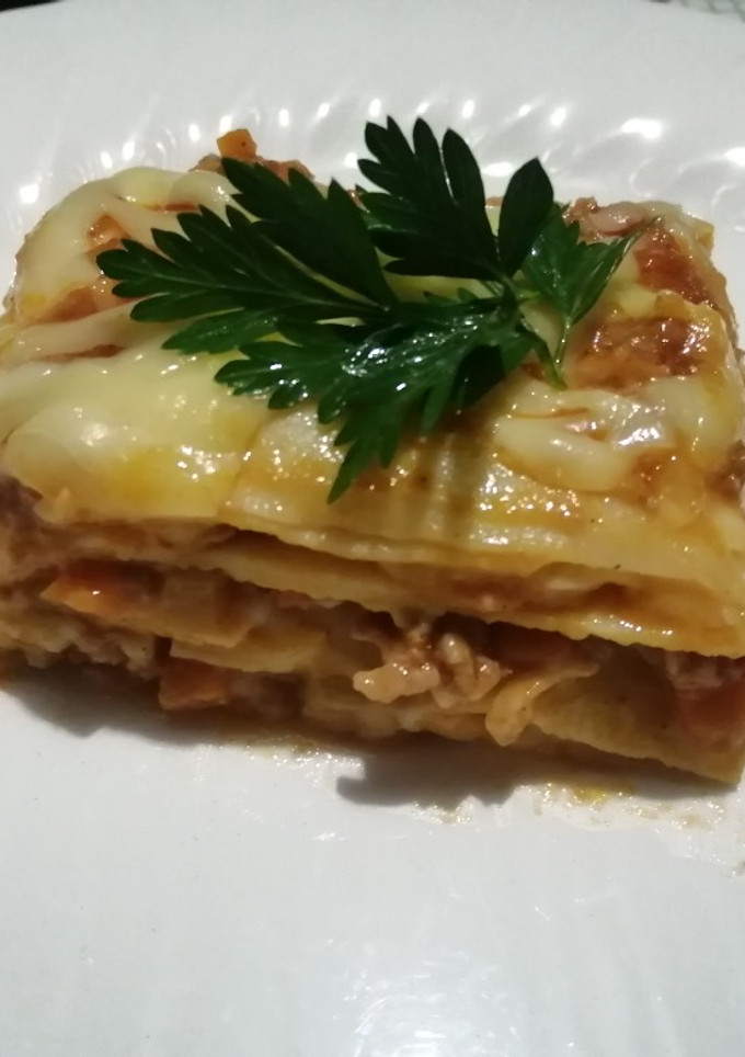 Una foto de Lasaña al horno