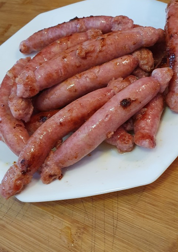 Una foto de Salchichas al vino blanco