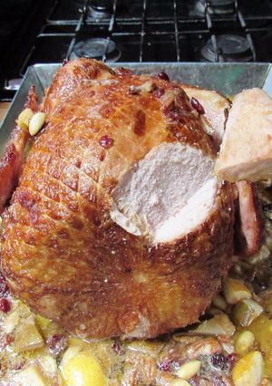 Una foto de Pavo Glaseado con relleno de frutas #PosadasMexicanas