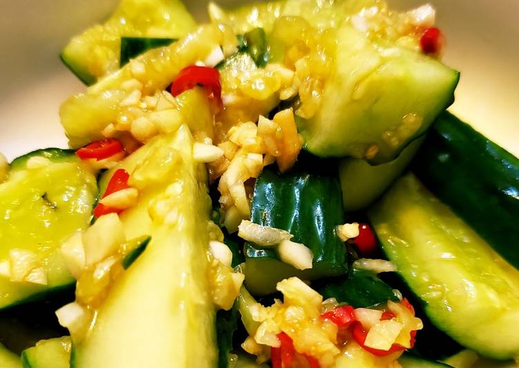 Resep Salad Timun Chinese style Anti Gagal