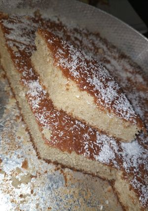 A picture of Basbousa.