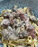 Pasta fresca con Setas y trufa