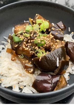 Une photo de Aubergines à la japonaise