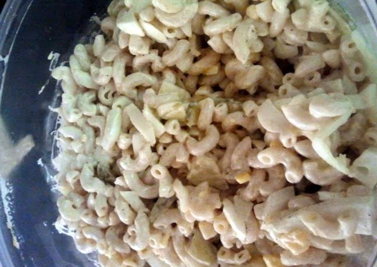 How to Make Super Quick Homemade American macaroni salad