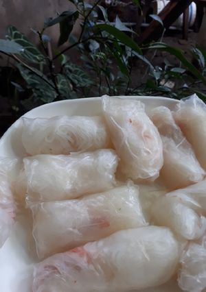 Foto resep Bihun udang di balut rice paper