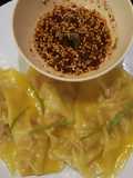 เกี๊ยวหมูสับใบเนียมหูเสือ Mexican Mint Pork Wonton