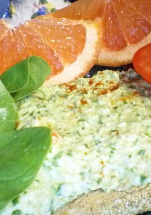 A picture of juicee j's healthy egg, & spinach salad.