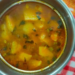A picture of Hare choliya ki sabzi.