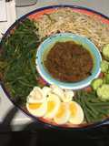 Indonesian peanut sauce Salad