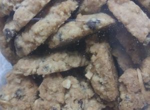 Gambar Biskut oat badam rangup