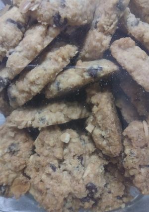 Gambar Biskut oat badam rangup