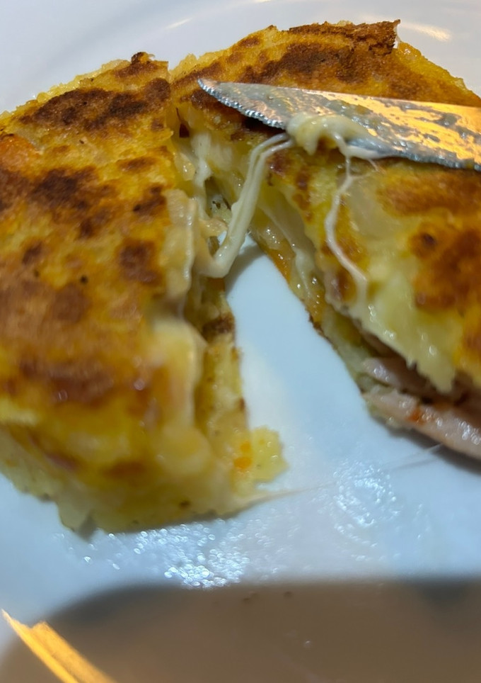 Una foto de Arepas de queso y patata