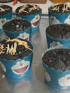 Foto resep Custard chocolate cup cake (moist muffins)