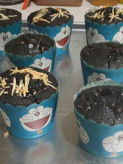 Foto resep Custard chocolate cup cake (moist muffins)