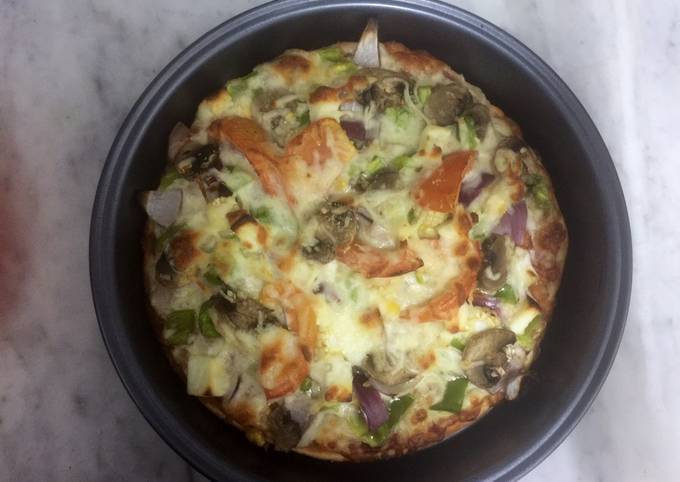 Easiest Way to Make Any-night-of-the-week Veg pizza 🍕