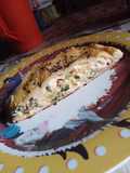 Tarta de polenta reciclada