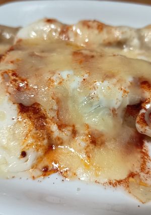 Una foto de Espárragos blancos gratinados