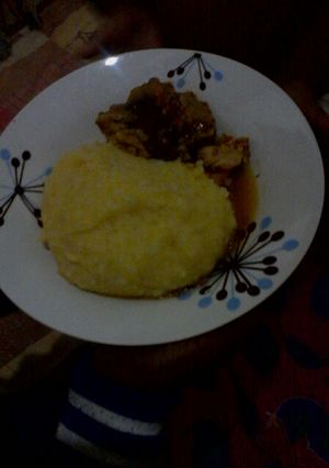 A picture of Ground corn pap.